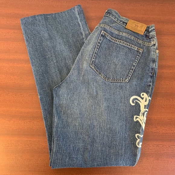 Ralph Lauren 100% Cotton Mom Jeans Straight Leg